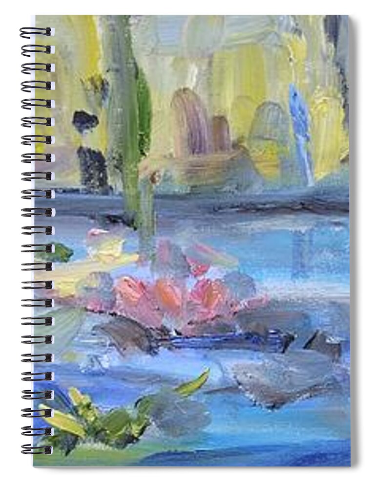 Lily Spiral Notebook featuring the painting Sweet Solitude by Donna Tuten