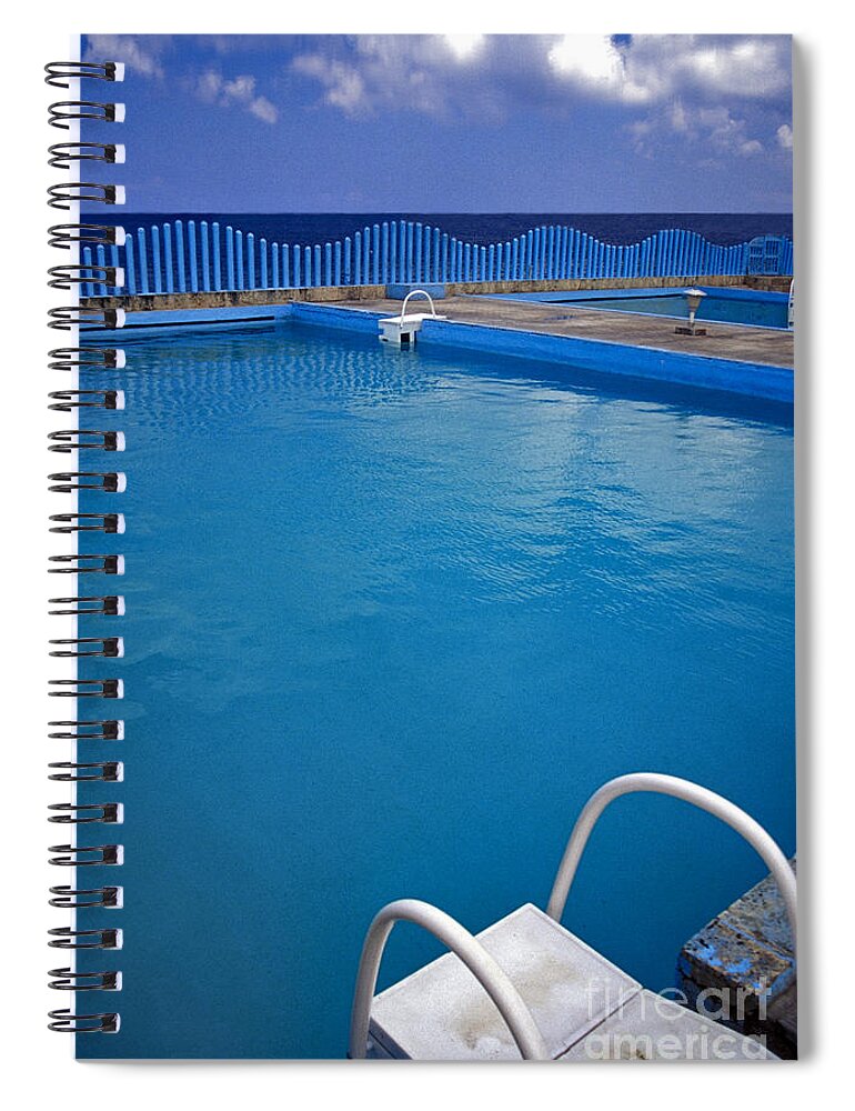 Cuba Spiral Notebook featuring the photograph Swimming Pool Havana Cuba by David Zanzinger