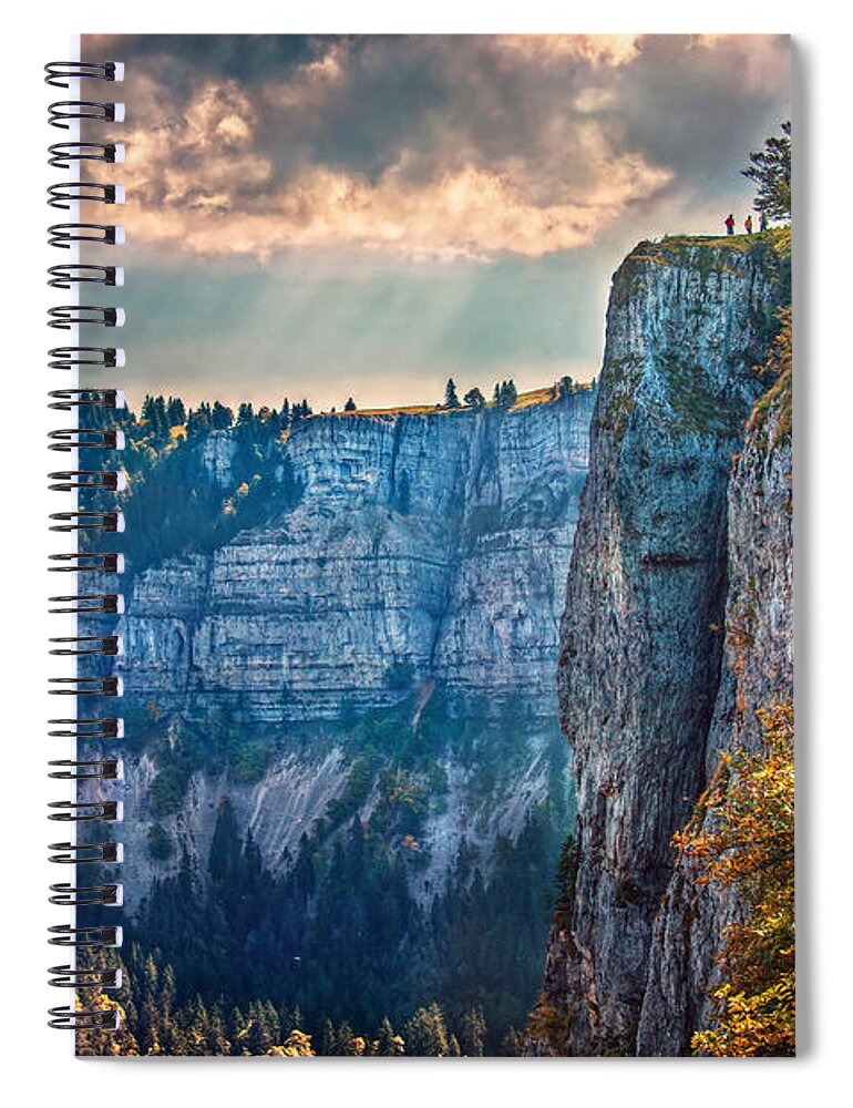 Switzerland Spiral Notebook featuring the photograph Swiss Grand Canyon by Hanny Heim
