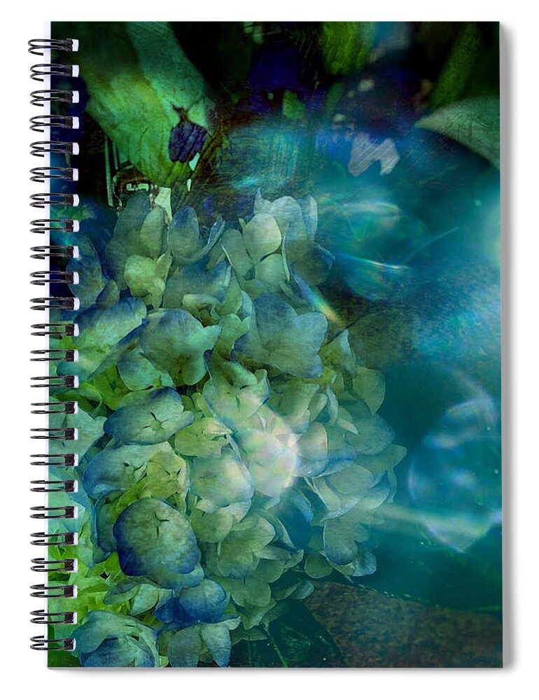 Flowers Spiral Notebook featuring the photograph Symphony in Blue by Colleen Taylor