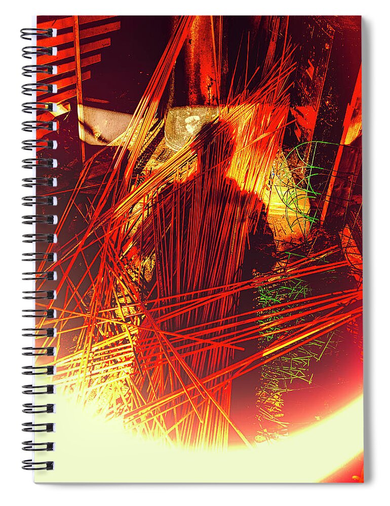 Synesthesia Spiral Notebook featuring the photograph Synesthesia by Frank Winters