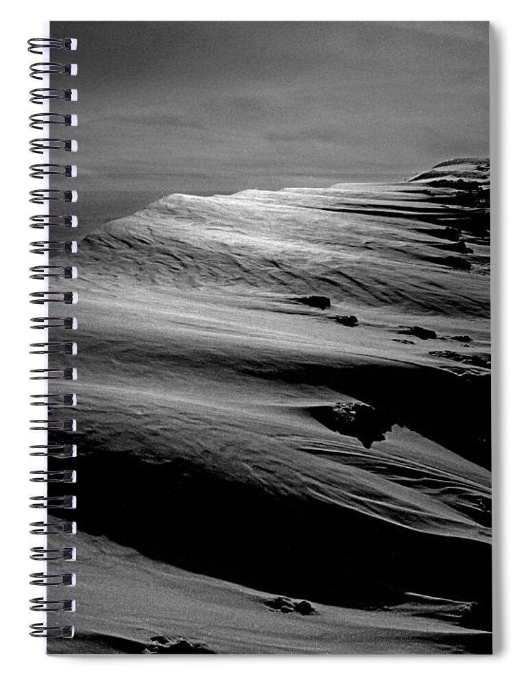 Windblown Snow Spiral Notebook featuring the photograph T-213312 Windblown Ice on Humphreys Peak by Ed Cooper Photography