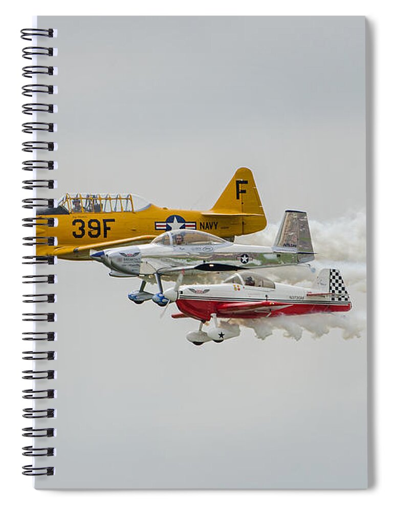 T-6 Texan Rv-8  Dr-107 Spiral Notebook featuring the photograph T-6 Texan  RV-8  DR-107 by Susan McMenamin