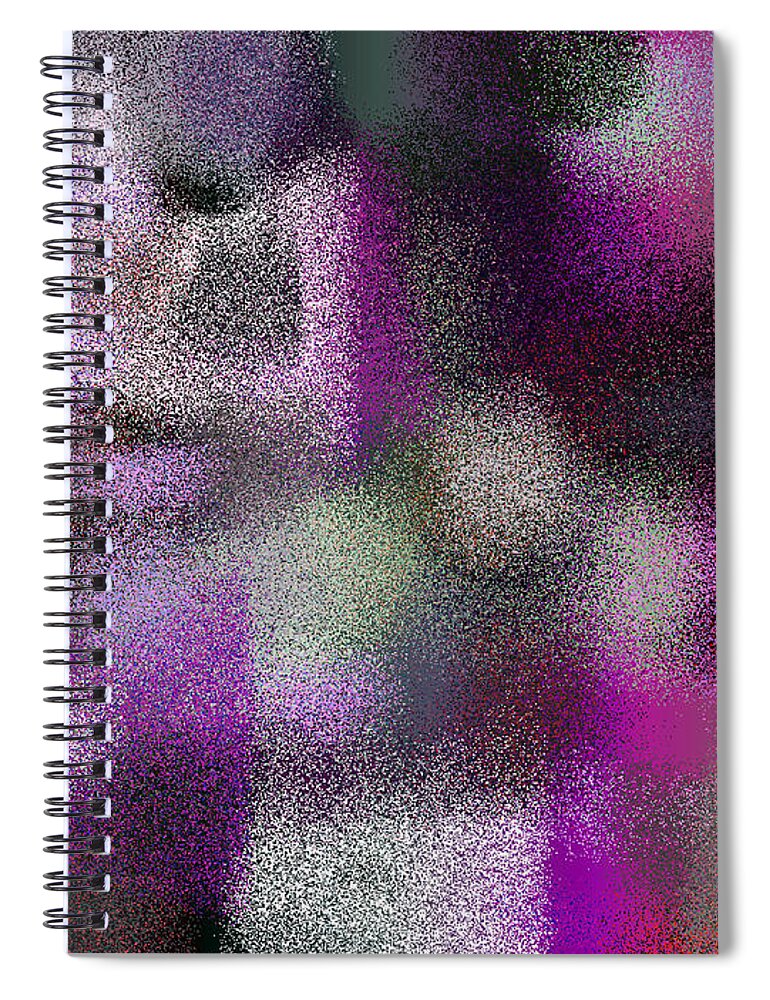 Abstract Spiral Notebook featuring the digital art T.1.505.32.4x3.5120x3840 by Gareth Lewis