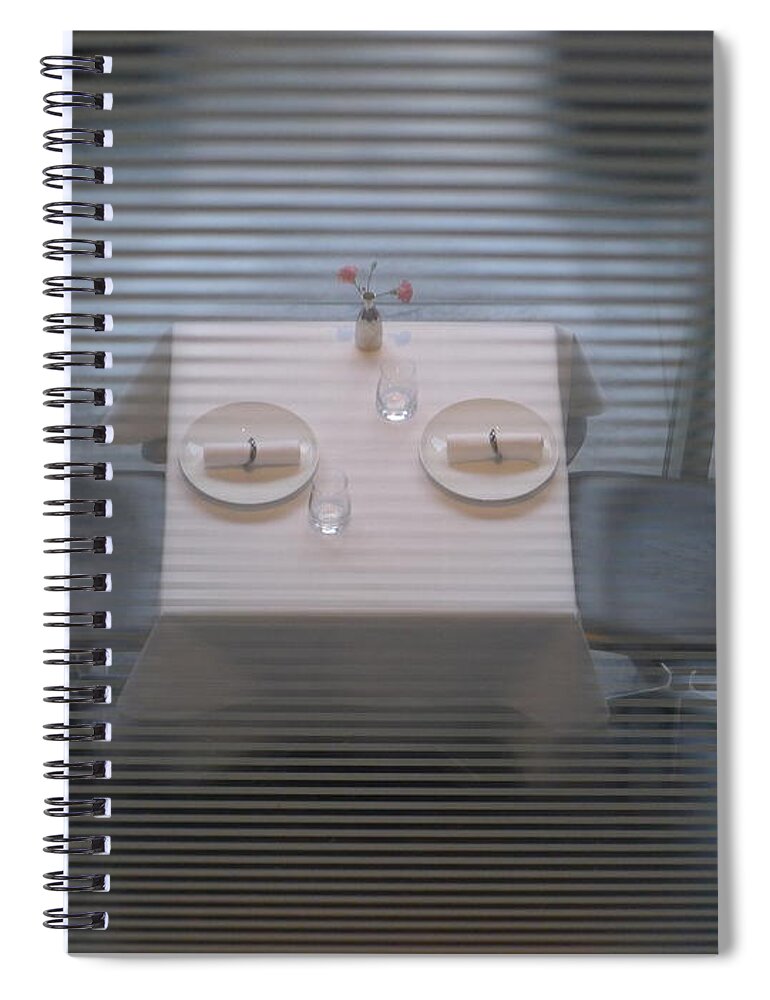 Richard Reeve Spiral Notebook featuring the photograph Table 4 Two by Richard Reeve