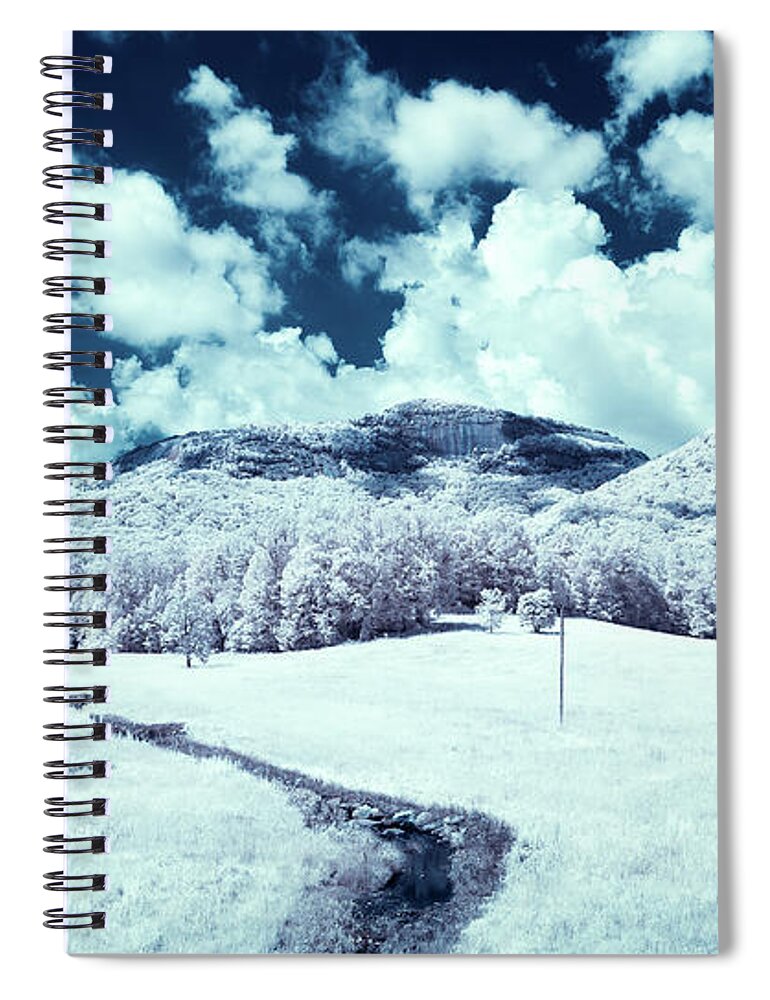 Mountain Spiral Notebook featuring the photograph Table Rock Mountain by Charles Hite