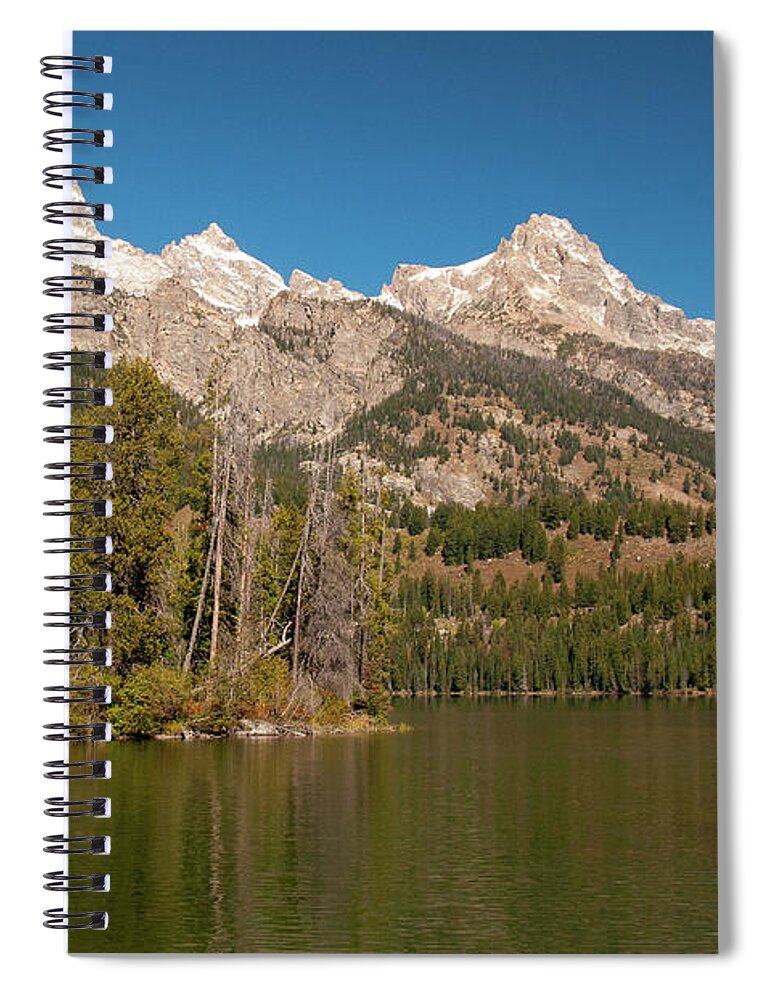 Grand Spiral Notebook featuring the photograph Taggart Lake by Steve Stuller