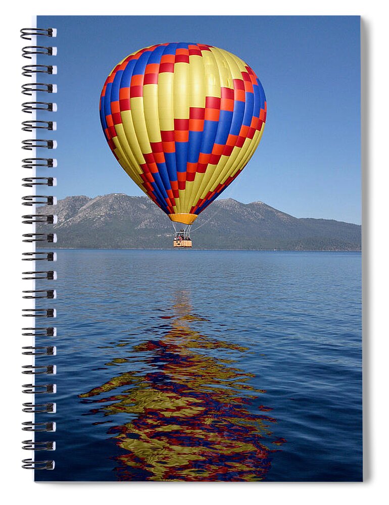Lake Tahoe Spiral Notebook featuring the photograph Tahoe Balloon. by Mitch Shindelbower