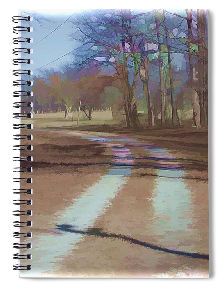 Road Spiral Notebook featuring the photograph Take Me Home Country Road by Roberta Byram