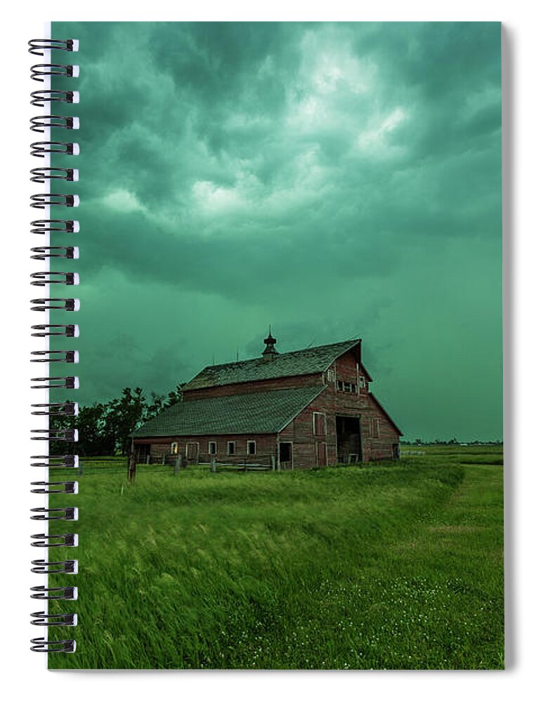 Take Shelter Spiral Notebook featuring the photograph Take Shelter Again by Aaron J Groen