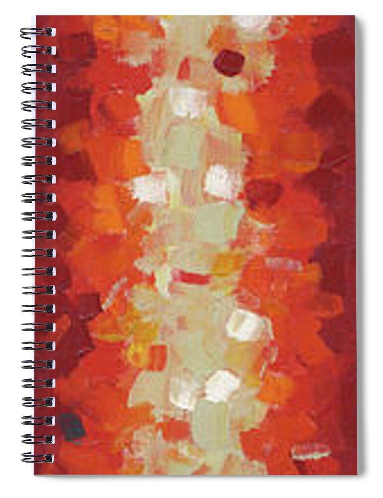 Red Spiral Notebook featuring the painting Tall Drink Nine by Lynne Taetzsch