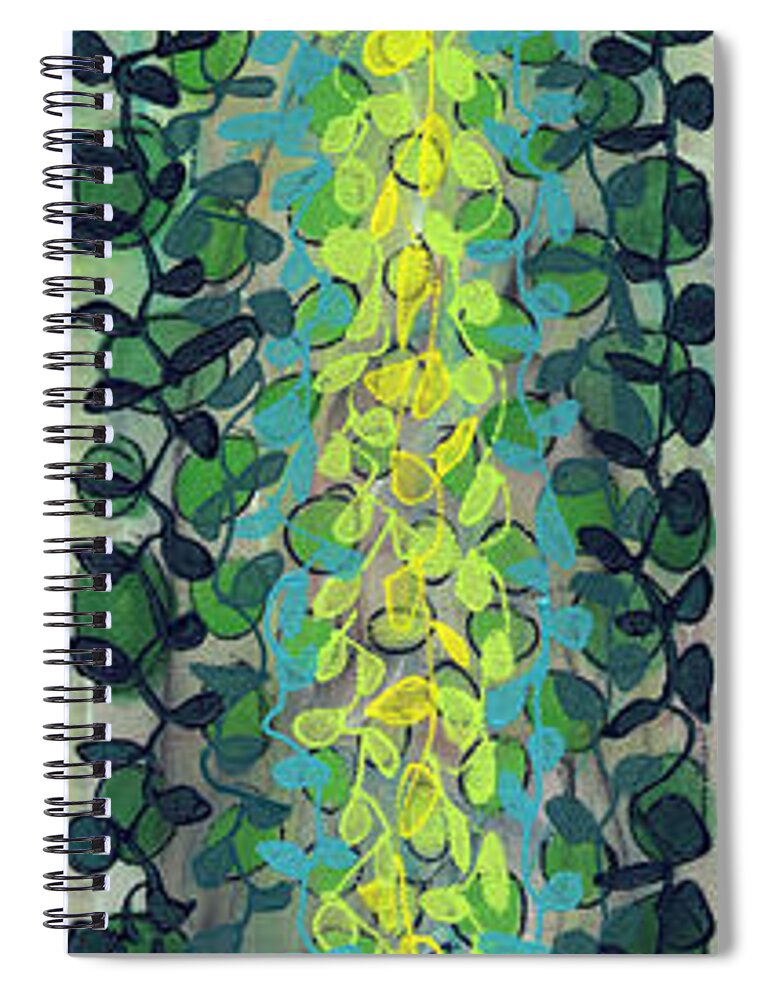 Green Spiral Notebook featuring the painting Tall Drink Nineteen by Lynne Taetzsch