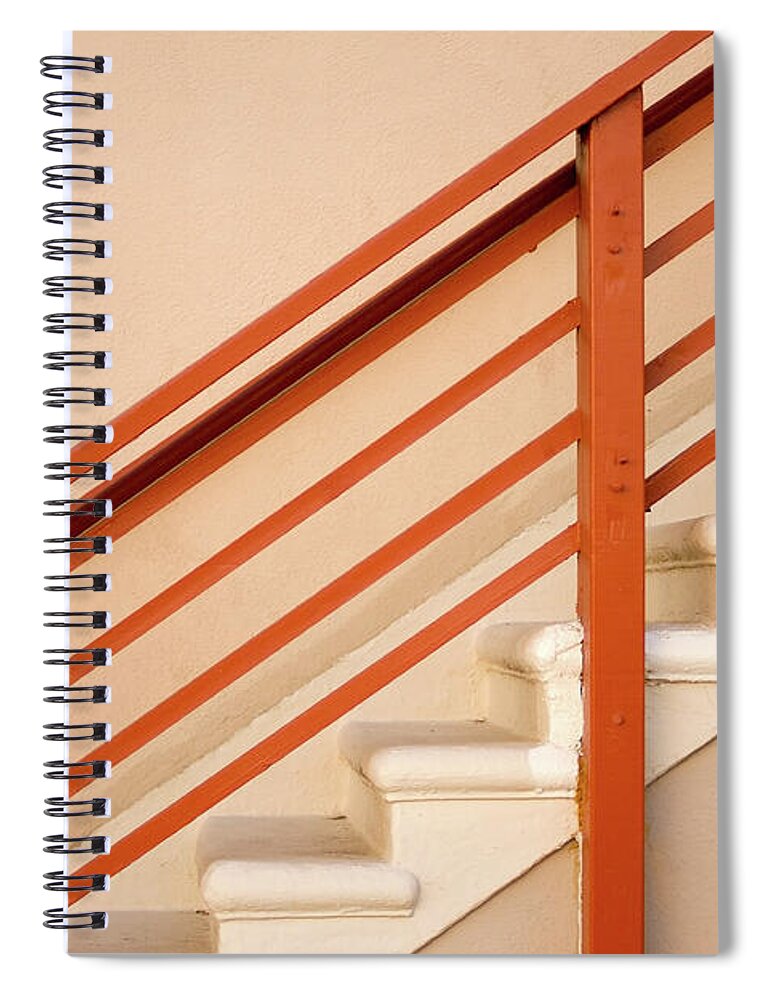 Staircase Spiral Notebook featuring the photograph Tan Stairs Venice Beach California by David Smith