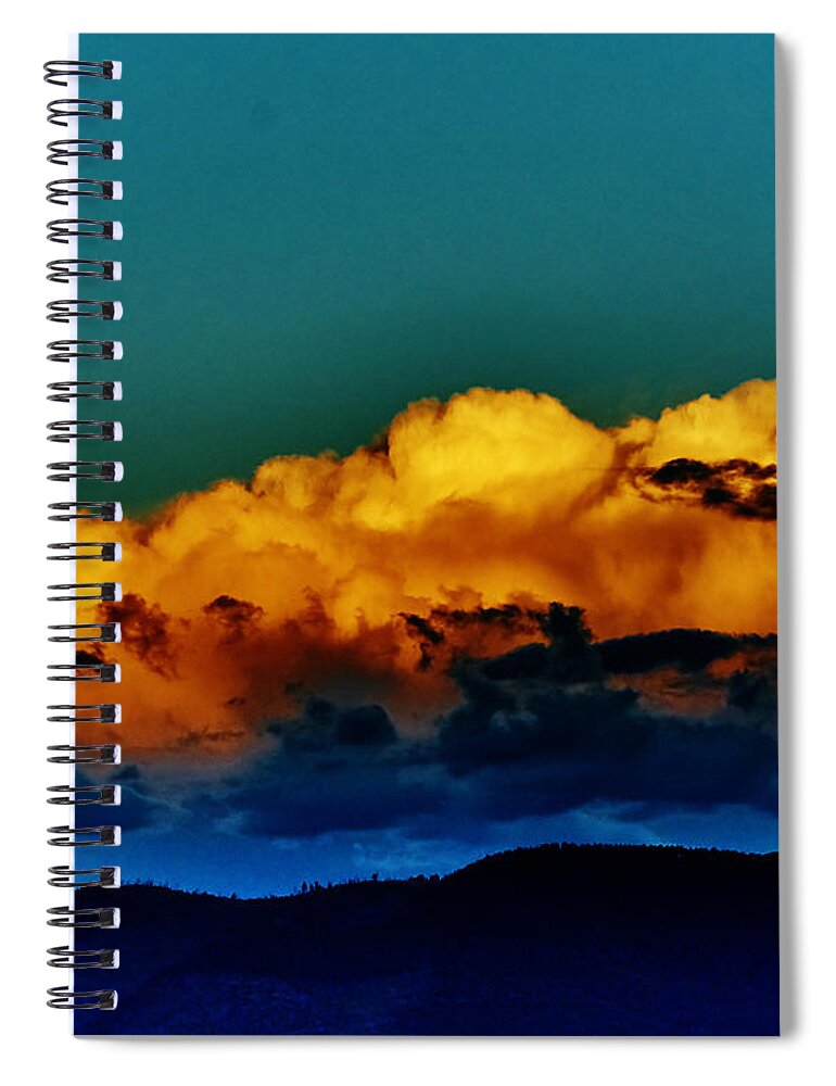 Santa Spiral Notebook featuring the photograph Taos Clouds III by Charles Muhle