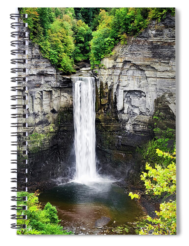 Taughannock Falls Spiral Notebook featuring the photograph Taughannock Falls View from the Top by Christina Rollo