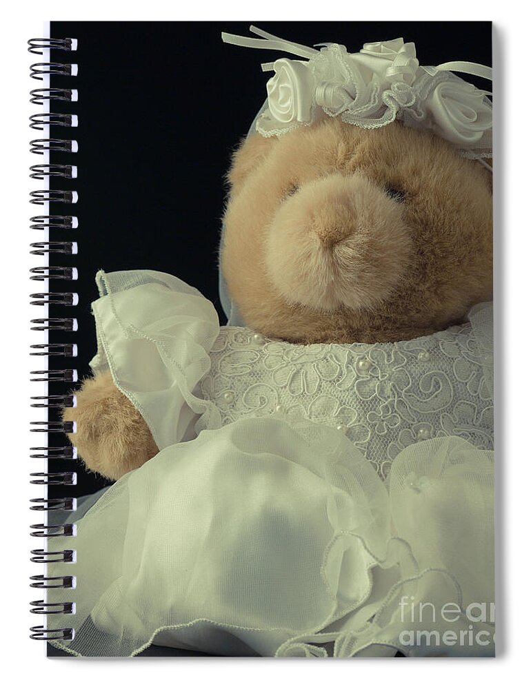 Bear Spiral Notebook featuring the photograph Teddy Bear Bride by Edward Fielding