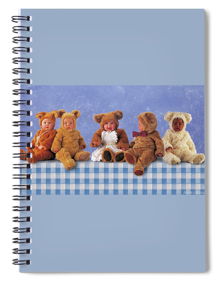 Picnic Spiral Notebook featuring the photograph Teddy Bears Picnic by Anne Geddes