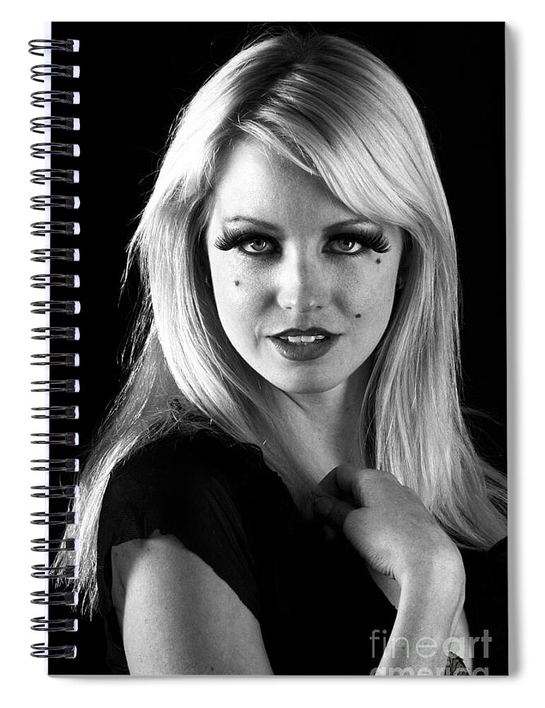 Glamour Photographs Spiral Notebook featuring the photograph Tenderhearted by Robert WK Clark