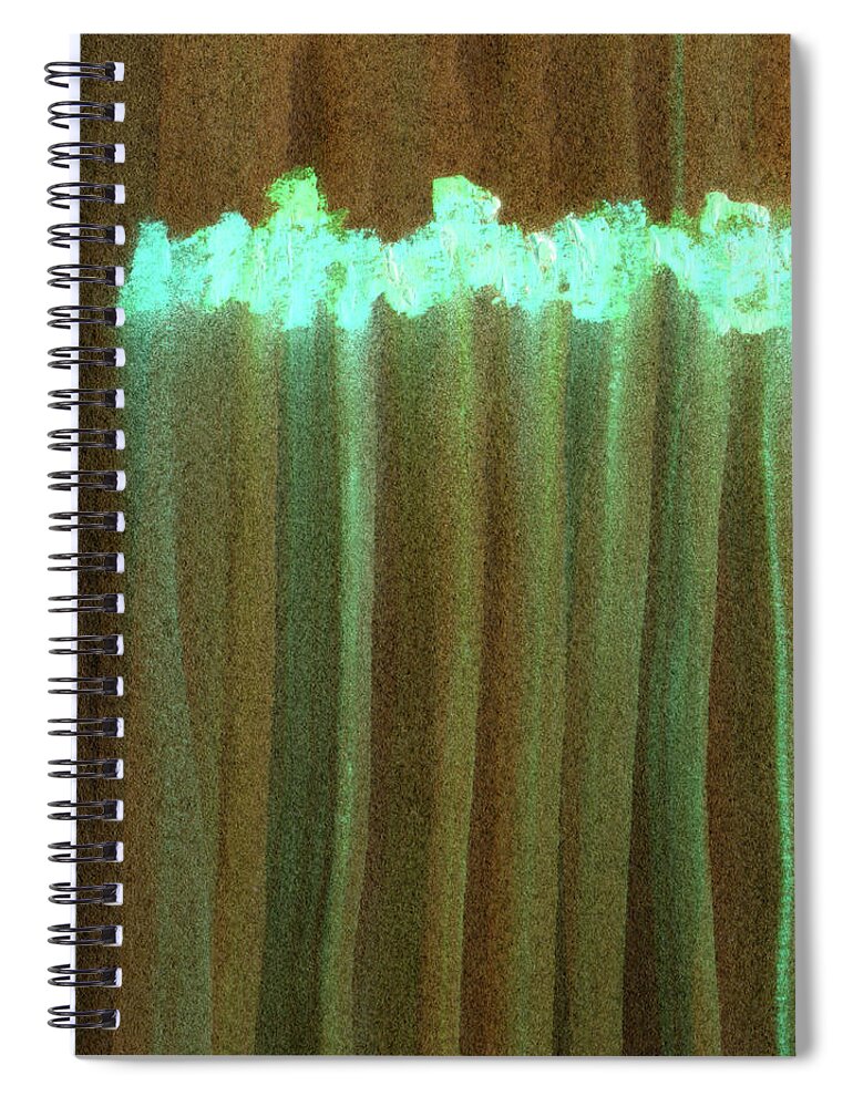 Tendril Spiral Notebook featuring the painting Tendrils Abstract by R Kyllo