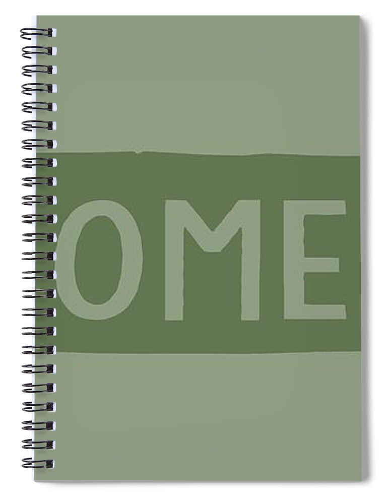 Tenneessee Spiral Notebook featuring the digital art Tennessee Home Green by Heather Applegate