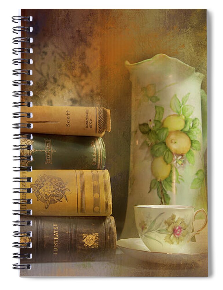 Books Spiral Notebook featuring the photograph Tennyson Illustrated by Toni Hopper