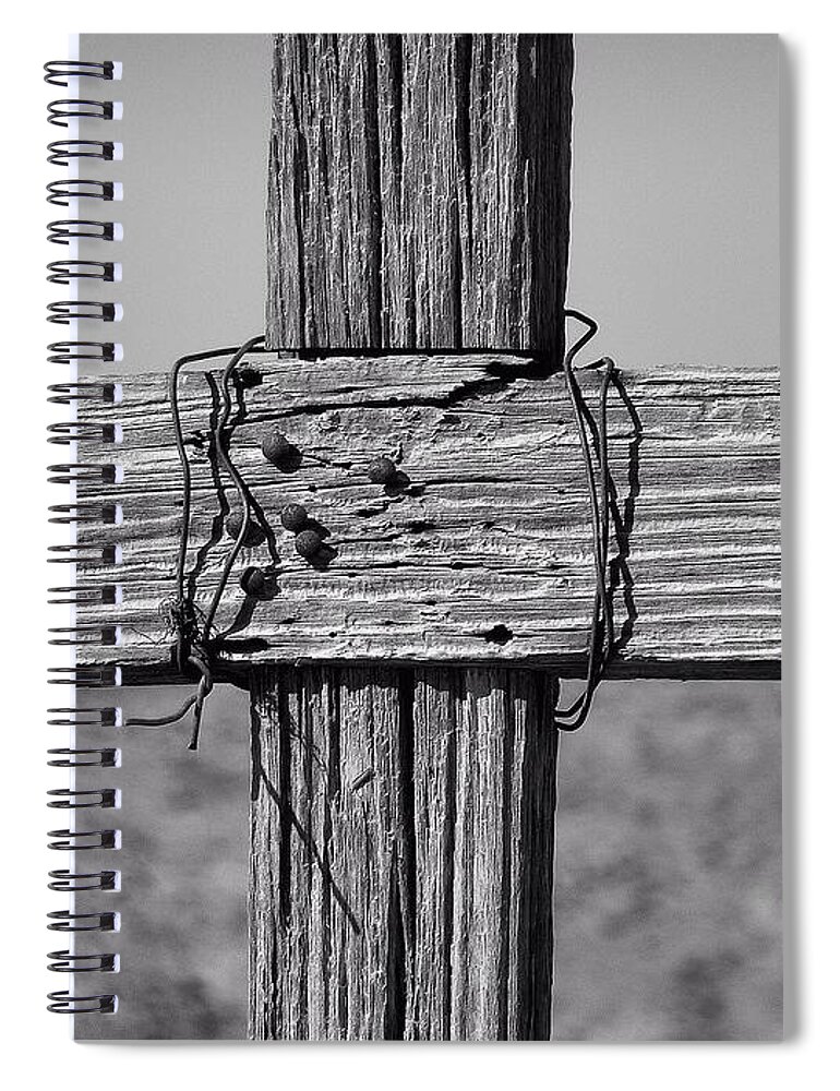 Cross Spiral Notebook featuring the photograph Terlingua by Gia Marie Houck