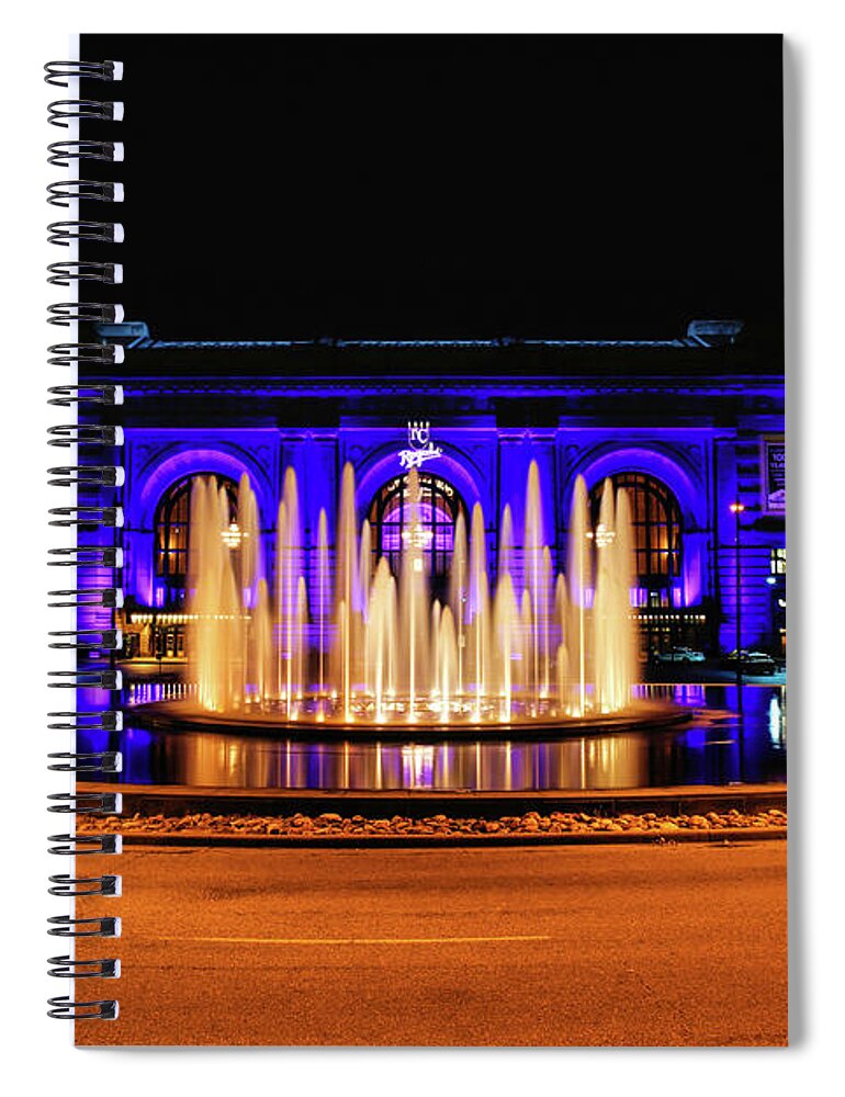 Union Station Spiral Notebook featuring the photograph Kansas City Union Station by Lynn Sprowl