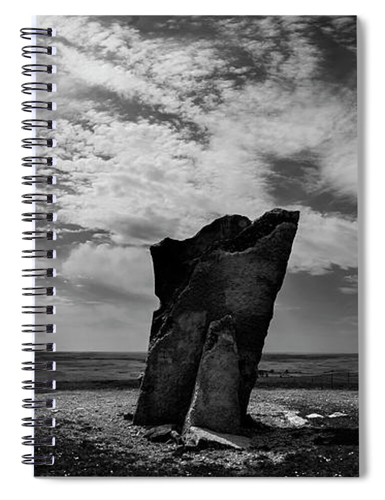 Teter Rock Spiral Notebook featuring the photograph Teter Rock Hill Top View by Brian Duram