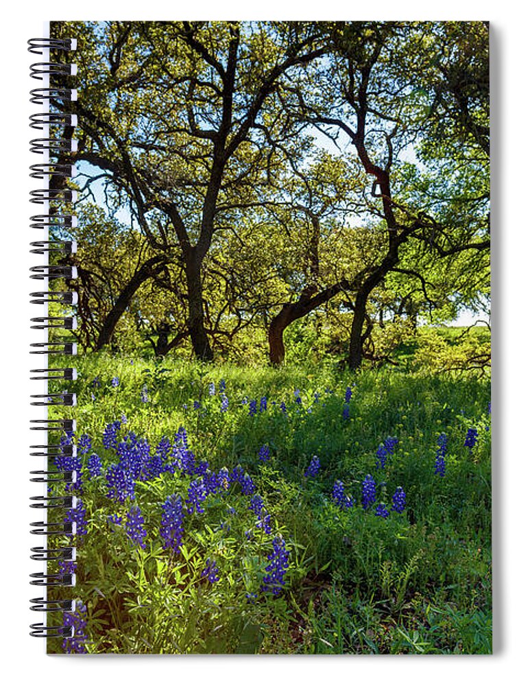 Austin Spiral Notebook featuring the photograph Texas Hill Country by Raul Rodriguez