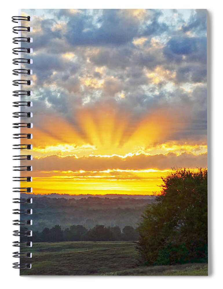 Texas Spiral Notebook featuring the photograph Texas Piney Woods Sunrise by Catherine Sherman