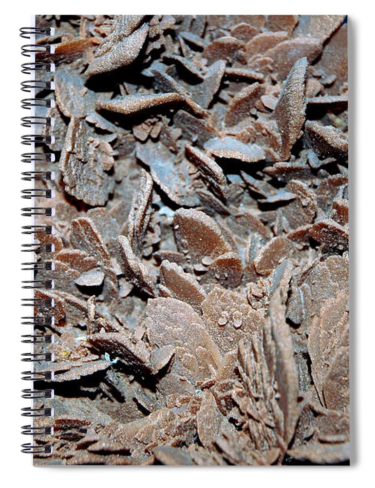 Usa Spiral Notebook featuring the photograph Textured Gypsum by LeeAnn McLaneGoetz McLaneGoetzStudioLLCcom