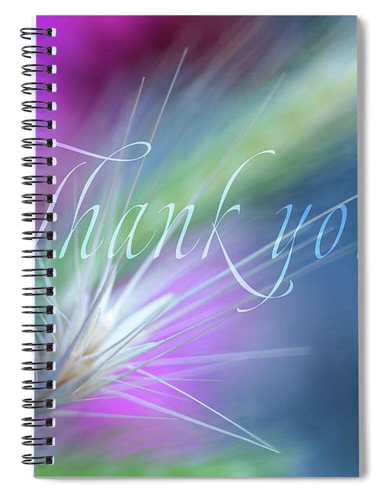 Thank You Spiral Notebook featuring the digital art Thank you 5 by Terry Davis