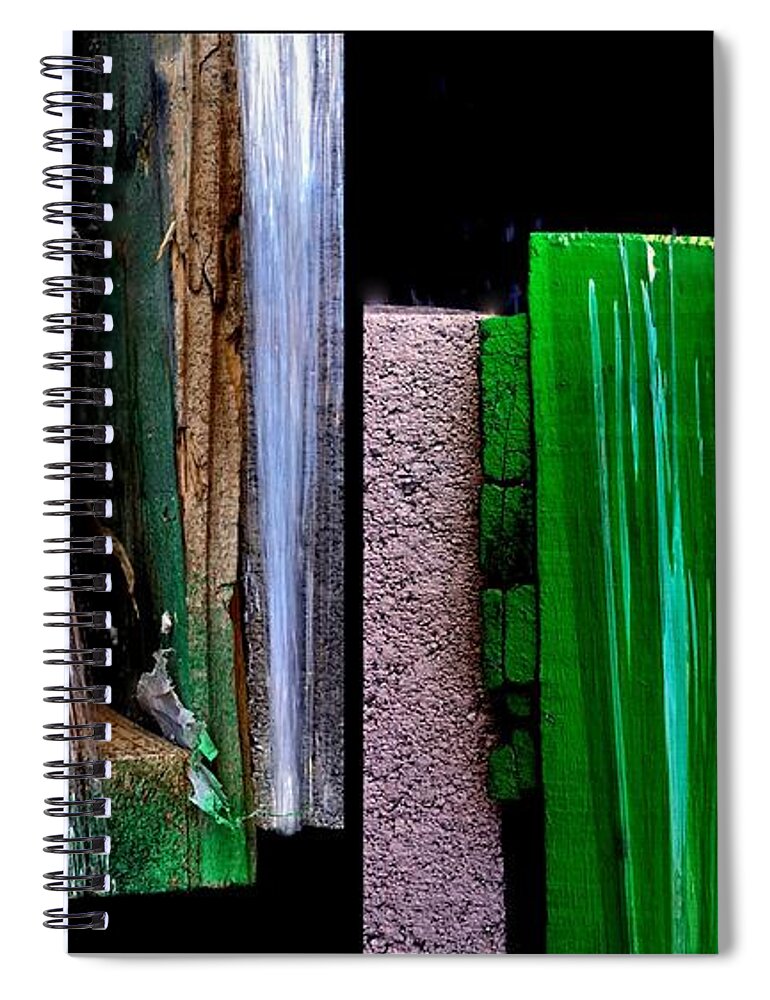 Urban Photography Spiral Notebook featuring the painting That's a Wrap by Marlene Burns