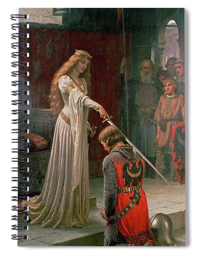 The Spiral Notebook featuring the painting The Accolade by Edmund Blair Leighton