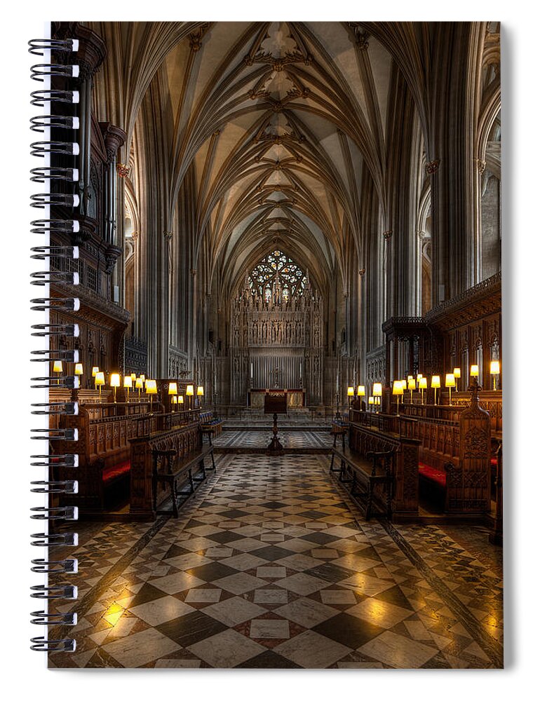 Catholic Spiral Notebook featuring the photograph The Altar by Adrian Evans