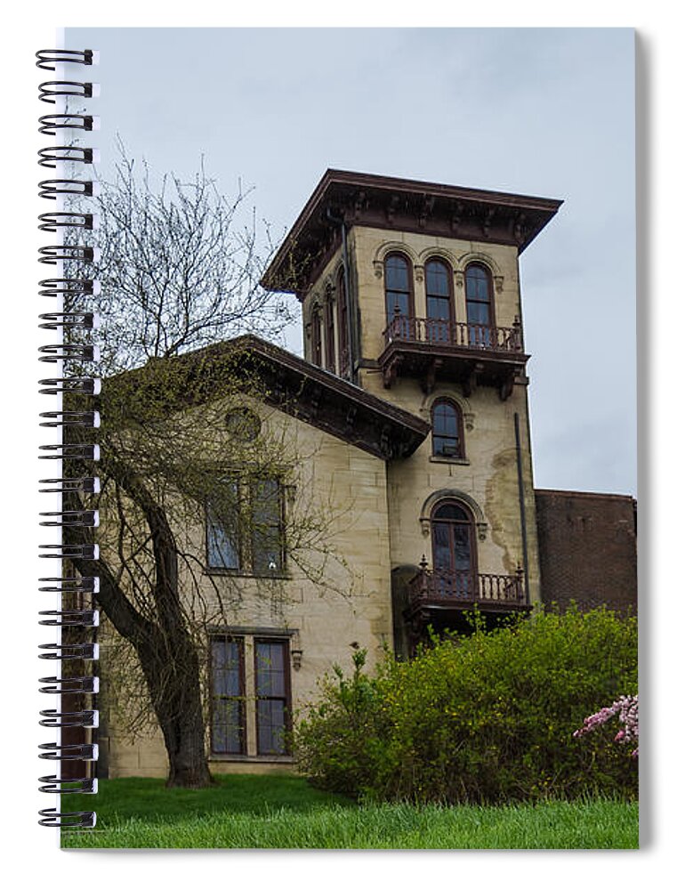 Anchorage Spiral Notebook featuring the photograph The Anchorage - Putnam Villa by Holden The Moment