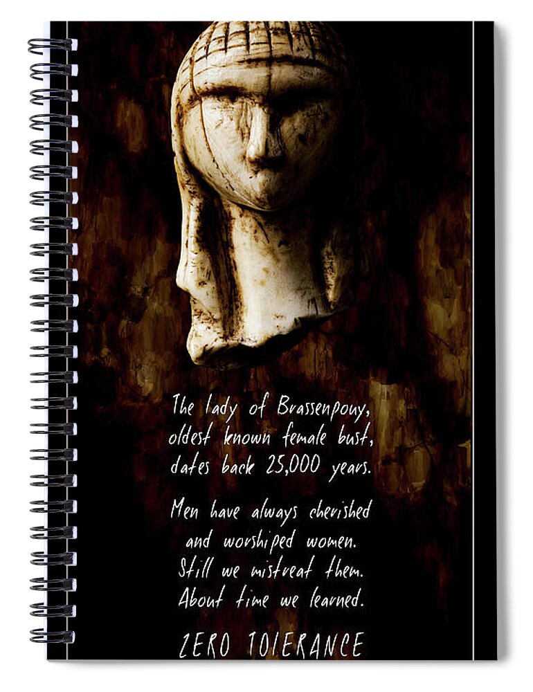 Zero Tolerance Spiral Notebook featuring the photograph The Ancient Lady complete by Weston Westmoreland
