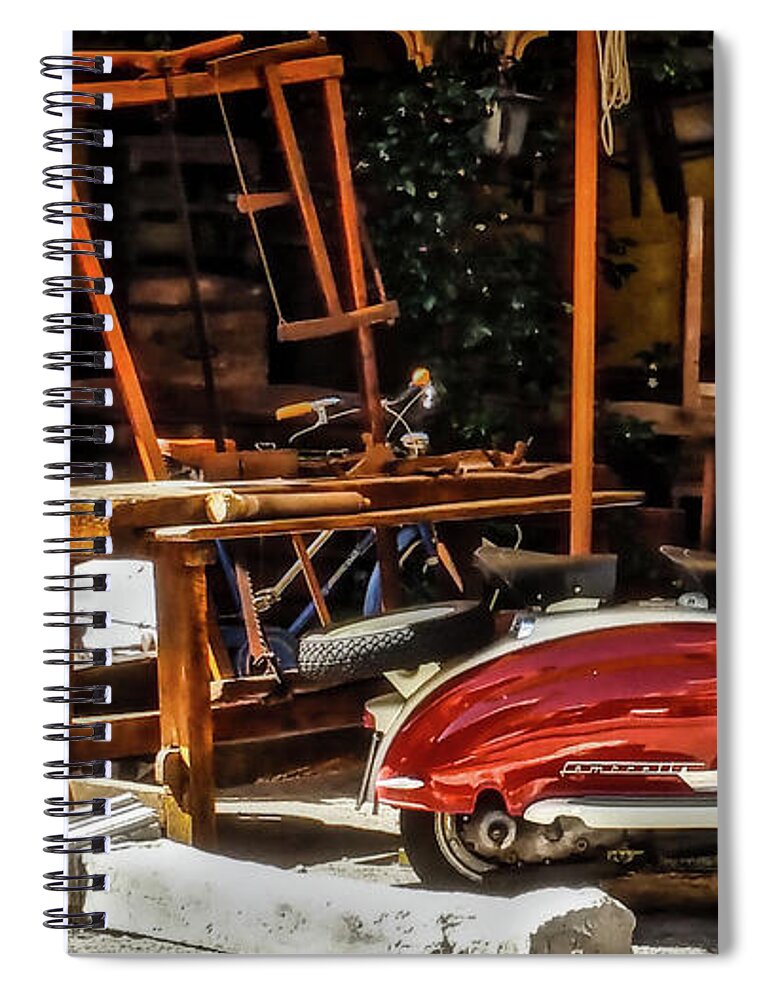 Antiquarian Spiral Notebook featuring the photograph The Antiquarian by Alessandro Della Pietra