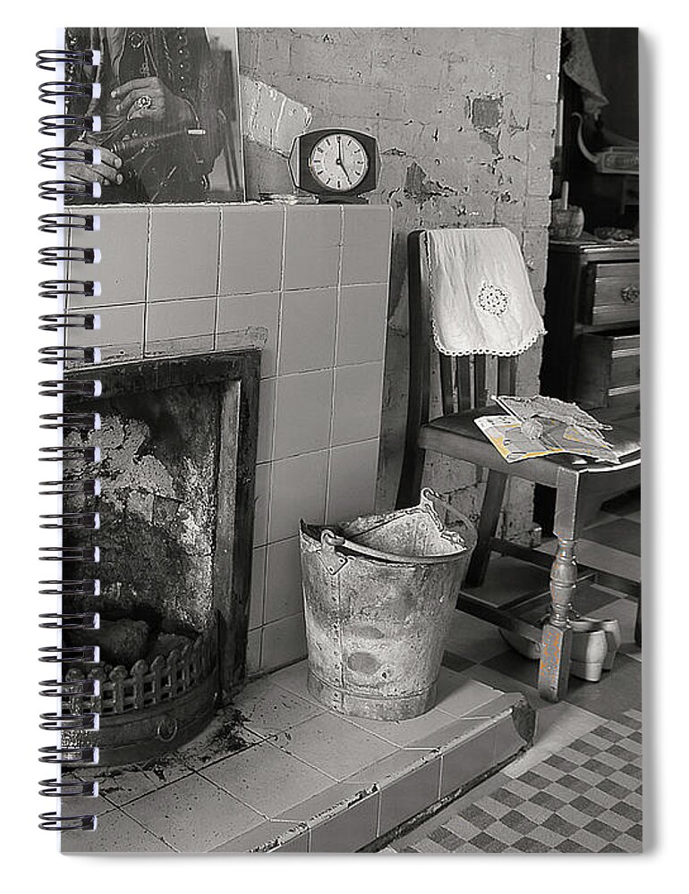 Art Spiral Notebook featuring the photograph The Art of Welfare. Recent history. by Elena Perelman