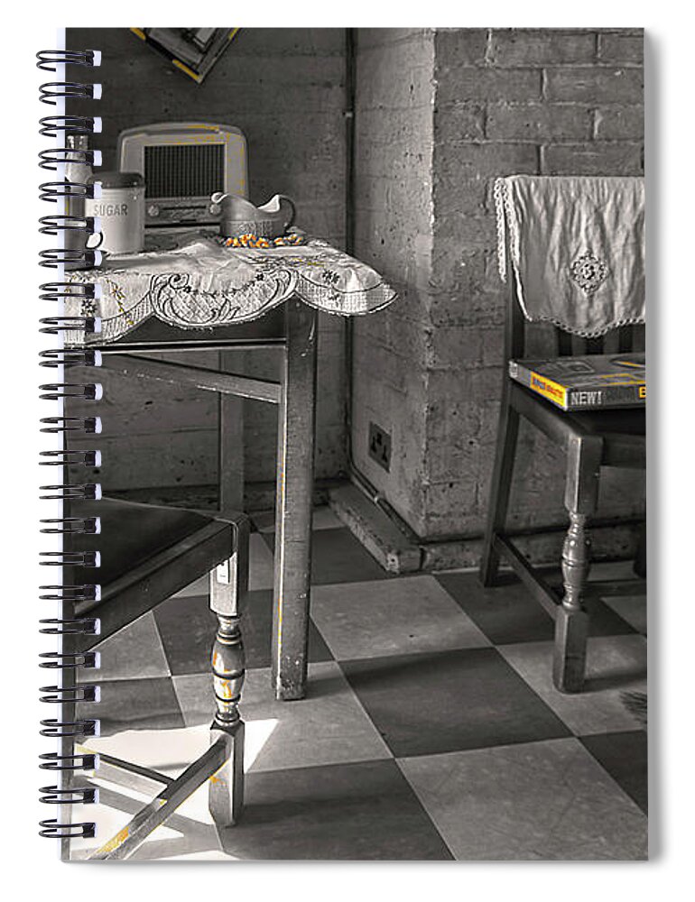The Art Of Welfare Spiral Notebook featuring the photograph The Art of Welfare. Room for living. by Elena Perelman