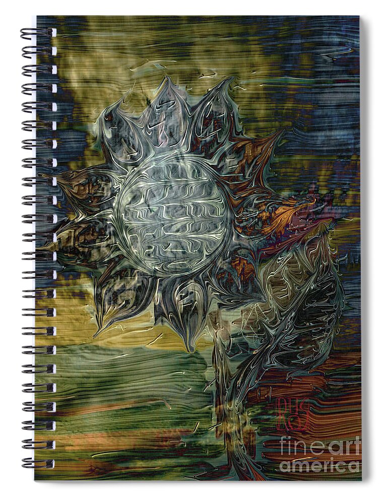 Season Spiral Notebook featuring the painting The autumn by Horst Rosenberger