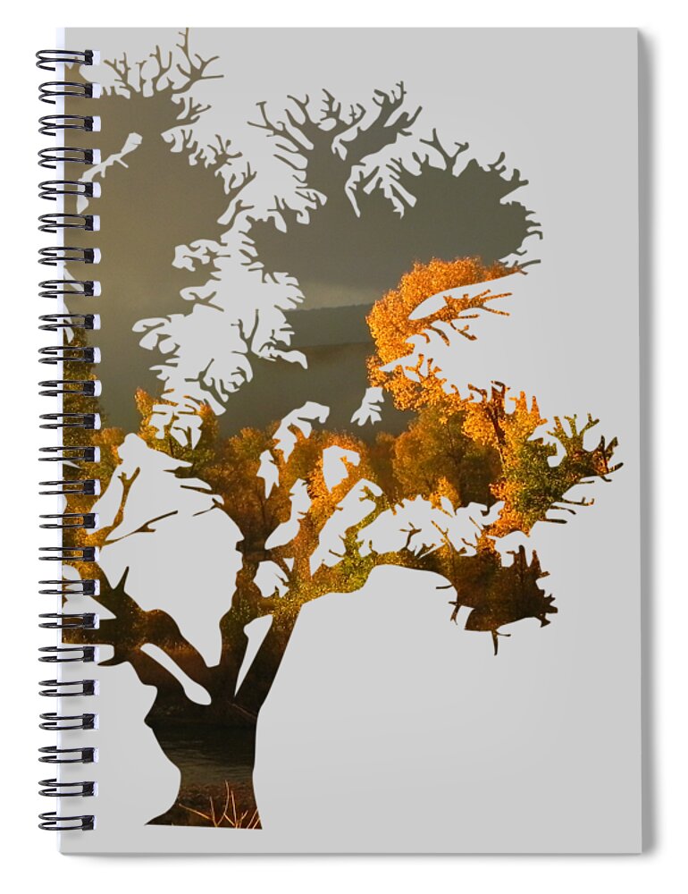 Autumn Spiral Notebook featuring the photograph The Autumn Tree by Whispering Peaks Photography