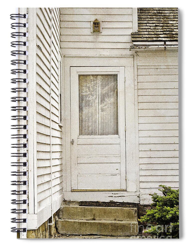 House Spiral Notebook featuring the photograph The Back Door by Margie Hurwich