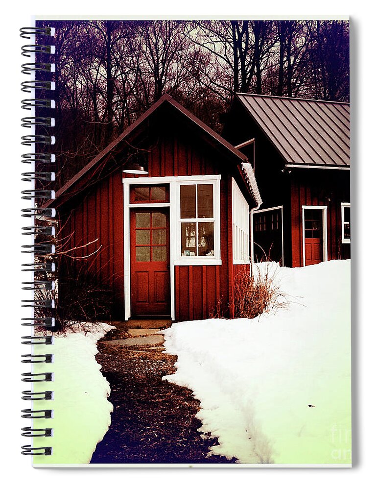 Barn Spiral Notebook featuring the photograph The Bally House Greenhouse by Kevyn Bashore