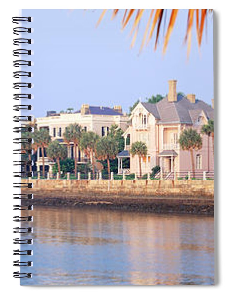 Photography Spiral Notebook featuring the photograph The Battery, Waterfront, Charleston by Panoramic Images
