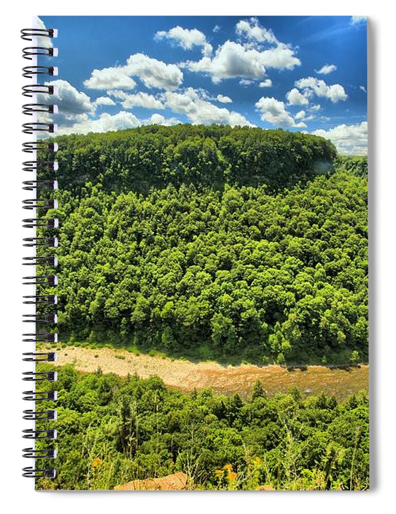 Letchworth State Park Spiral Notebook featuring the photograph The Big Bend by Adam Jewell