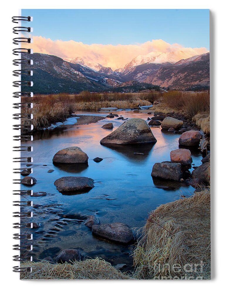 Rocky Mountain National Park Spiral Notebook featuring the photograph The Big Thompson River Flows Through Rocky Mountain National Par by Ronda Kimbrow