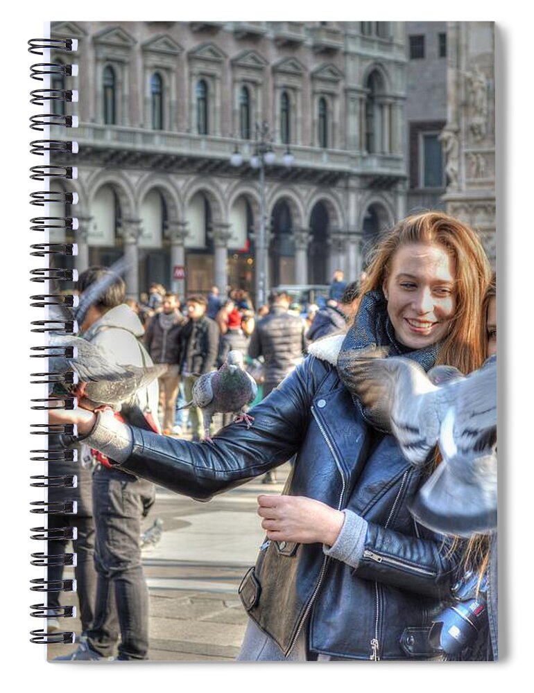 Italy Spiral Notebook featuring the photograph The birds of Milan by Bill Hamilton