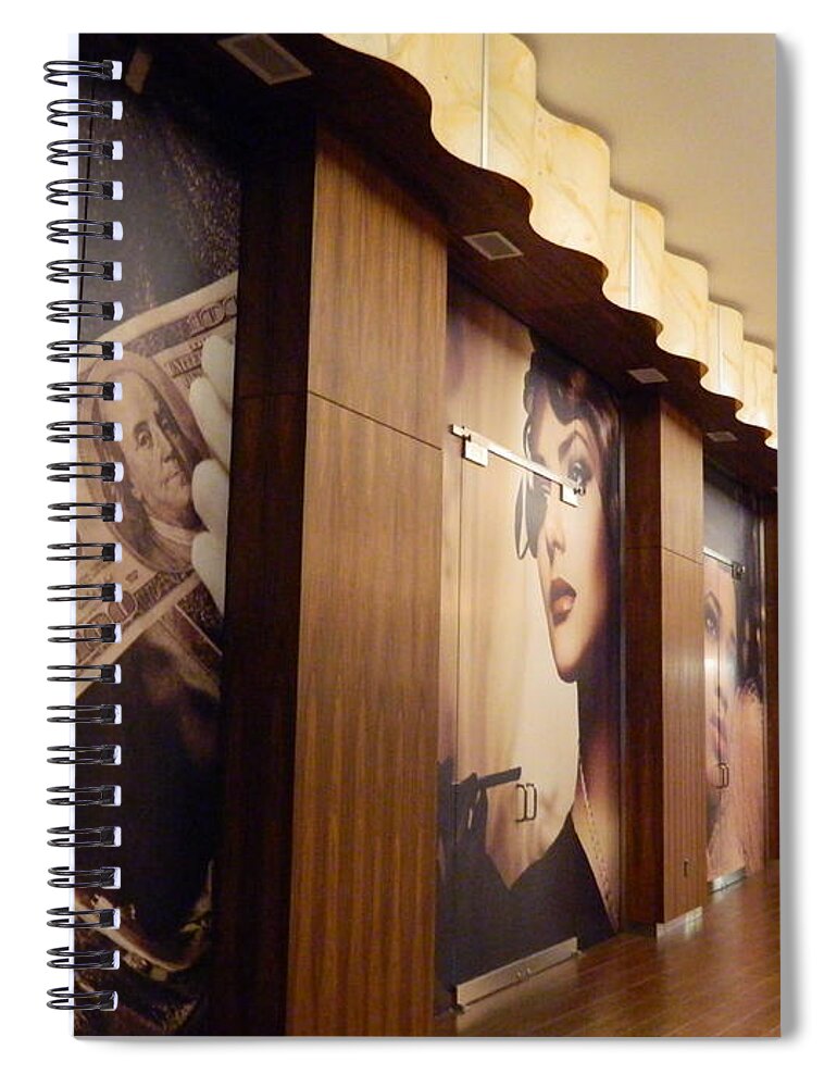 Brown Spiral Notebook featuring the photograph The BROWN Room by Arlane Crump