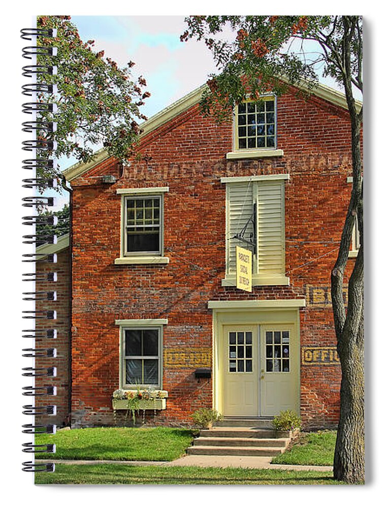 Buttergilt Building Spiral Notebook featuring the photograph The Buttergilt Building Maumee Ohio 2552 by Jack Schultz